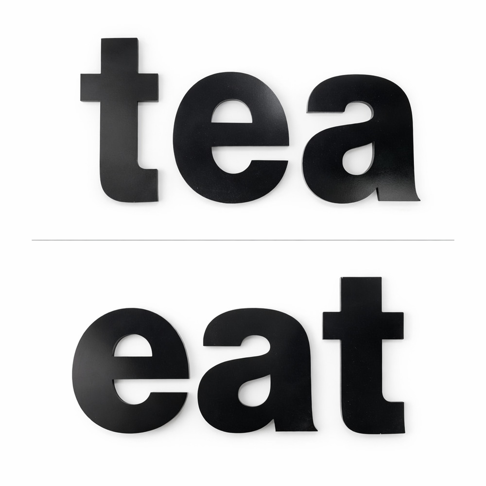 Black Plastic Wall Letters E A T Large 10x8 Kitchen Sign Indoor Outdoor Farmhous